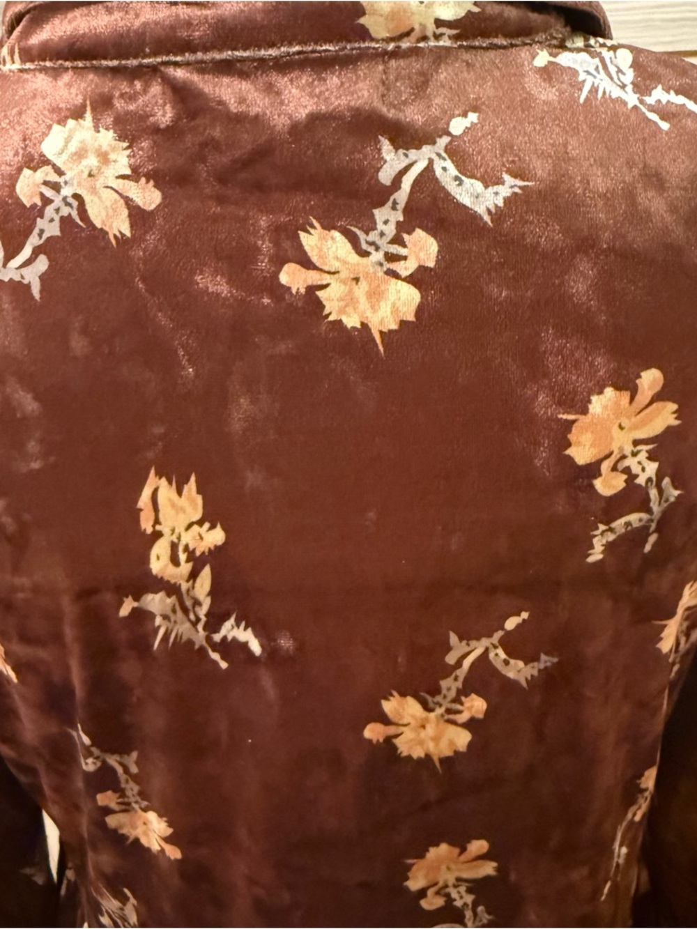 Polagram Brown Velvet Dress Babydoll Tiered Fairy grunge Whimsigoth Size Small - Picture 10 of 16